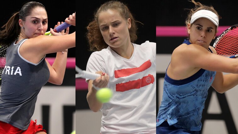 Tamira Paszek, Mira Antonitsch und Julia Grabher starten am Freitag