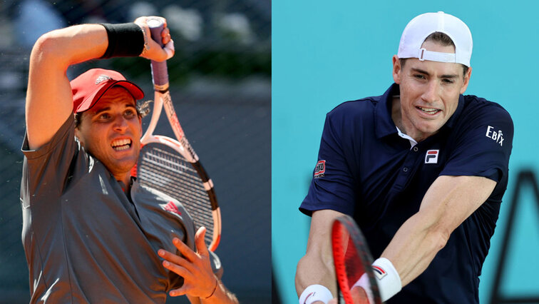 Dominic Thiem und John Isner spielen in Madrid um einen Halbfinalplatz