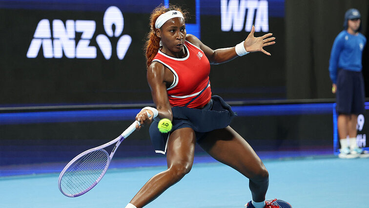 Coco Gauff am Samstag beim United Cup