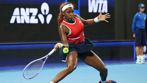 Coco Gauff am Samstag beim United Cup