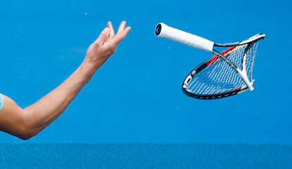 Frust ist im Tennis allgegenwärtig