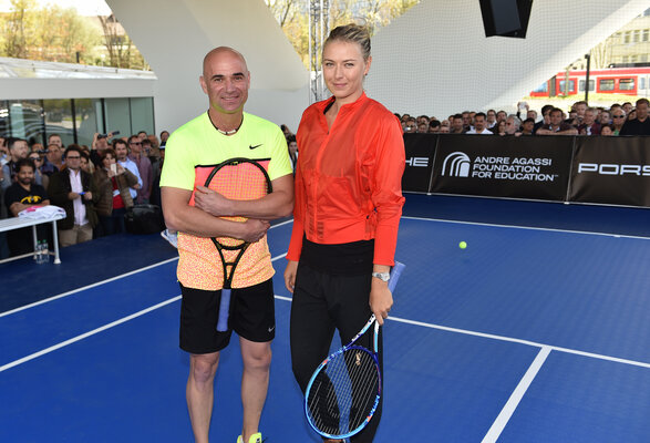 Andre und Maria - zwei Ikonen des Tennissports Andre und Maria - zwei Ikonen des Tennissports