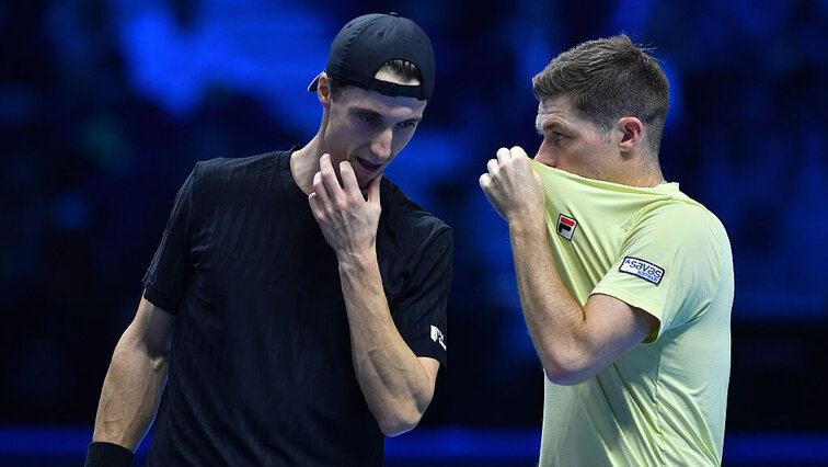Als einzig ungeschlagenes Team schafften die Briten Joe Salisbury und Neal Skupski bei den ATP-Finals in Turin den Einzug ins Halbfinale. Getty Images