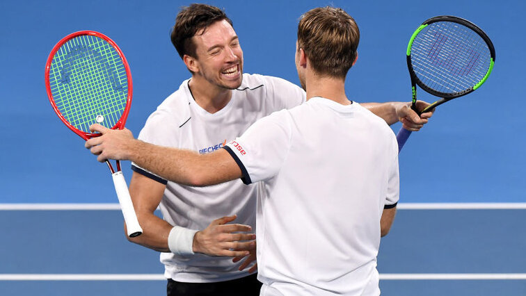 Andreas Mies und Kevin Krawietz beim ATP Cup 2020 Andreas Mies und Kevin Krawietz beim ATP Cup 2020
