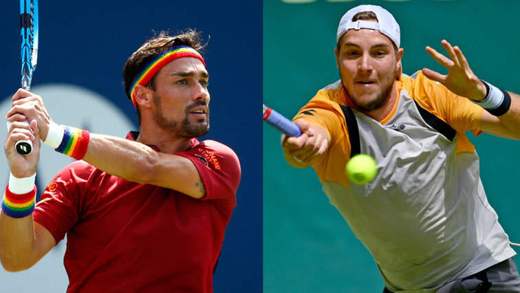 Fabio Fognini und Jan-Lennard Struff treffen heute aufeinander Fabio Fognini und Jan-Lennard Struff treffen heute aufeinander