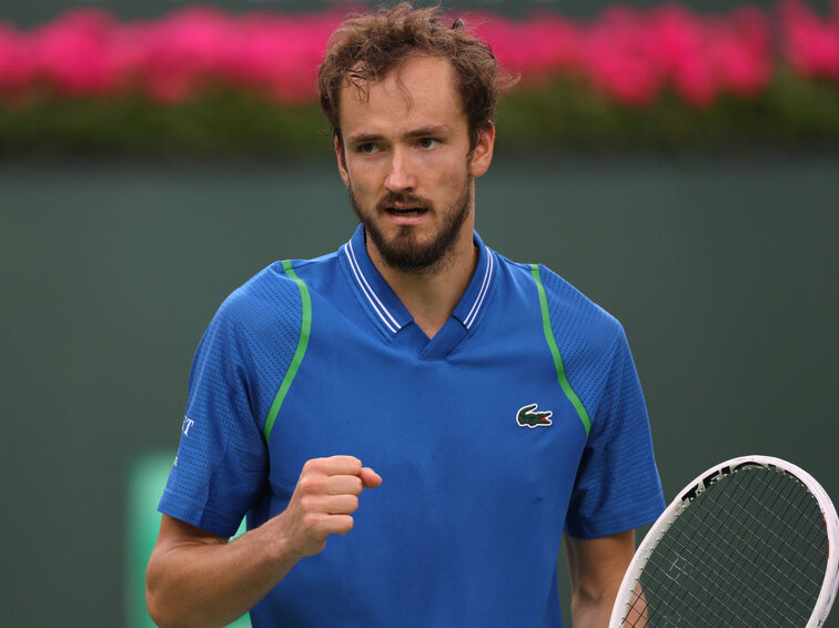 Daniil Medvedev celebrated 18 wins in a row