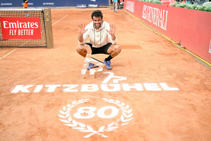 Matteo Berrettini hat zehn Siege in Folge gefeiert Matteo Berrettini hat zehn Siege in Folge gefeiert