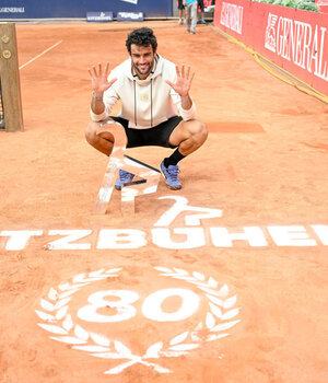 Matteo Berrettini hat zehn Siege in Folge gefeiert