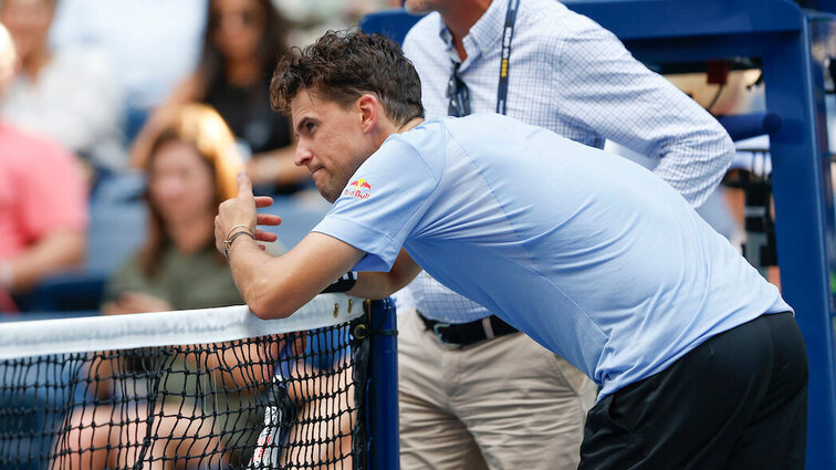 And at some point Dominic Thiem couldn't go on anymore...
