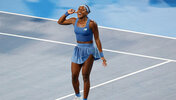 Coco Gauff als strahlende Siegerin