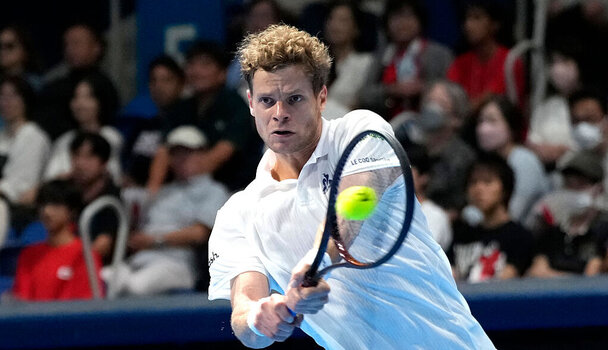 Yannick Hanfmann spielt erstmals bei einem Heimspiel für das deutsche Davis-Cup-Team.