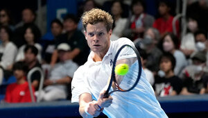 Yannick Hanfmann spielt erstmals bei einem Heimspiel für das deutsche Davis-Cup-Team.