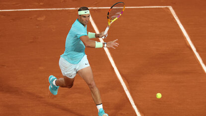 Rafael Nadal spielte in Bastad beim Duell gegen Leo Borg seine ganze Routine aus. Getty Images
