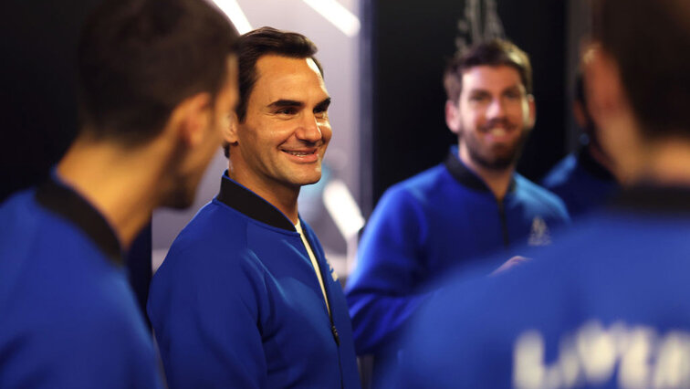 Roger Federer beim Laver Cup 2022 in London Roger Federer beim Laver Cup 2022 in London