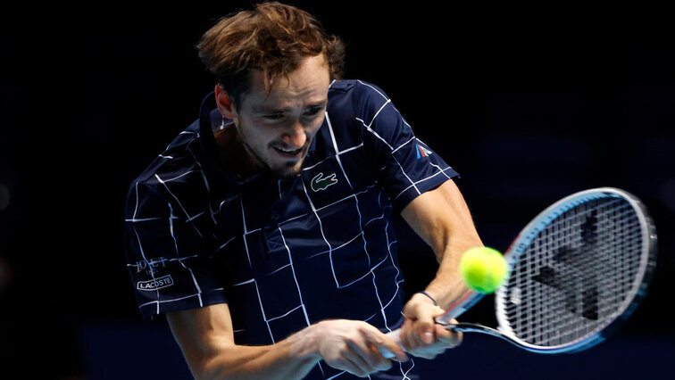 Daniil Medvedev at work