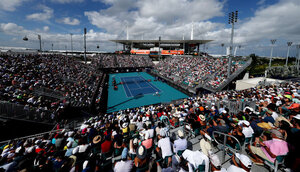 In Miami begnügt man sich aktuell mit dem Spielbetrieb auf den Außenplätzen