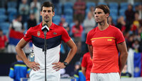 Novak Djokovic und Rafael Nadal bim ATP Cup Anfang 2020