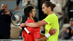 Novak Djokovic und Alexander Zverev duellierten sich 2025 im Viertelfinale