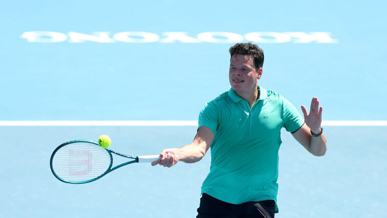 Milos Ranic spielte im Vorfeld der Australian Open ein Showmatch gegen Francis Tiafoe.