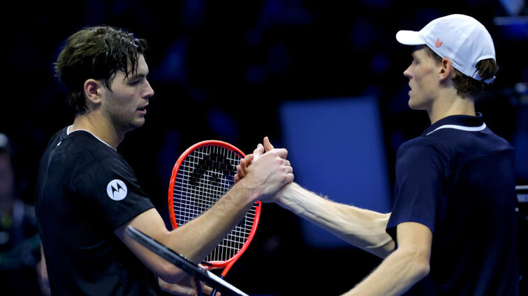 Am Dienstagabend hatte Taylor Fritz gegen Jannik Sinner keinen Auftrag Am Dienstagabend hatte Taylor Fritz gegen Jannik Sinner keinen Auftrag