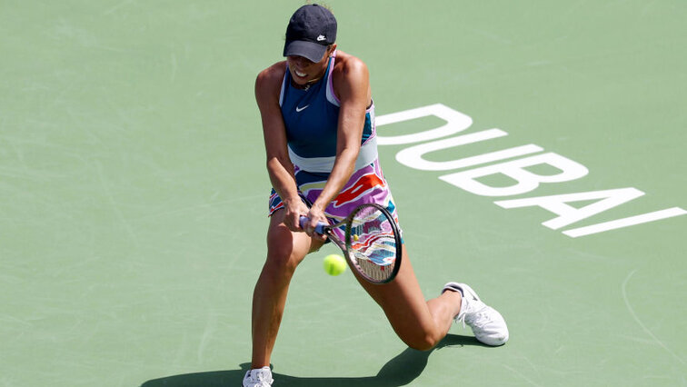 Madison Keys on Wednesday in Dubai