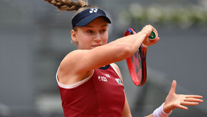 Elena Rybakina musste in ihrem ersten Match in Madrid zittern