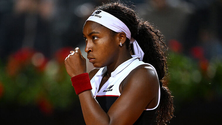 Coco Gauff musste gegen Qinwen Zheng lange um den Einzug ins Endspiel von Rom zittern. Getty Images