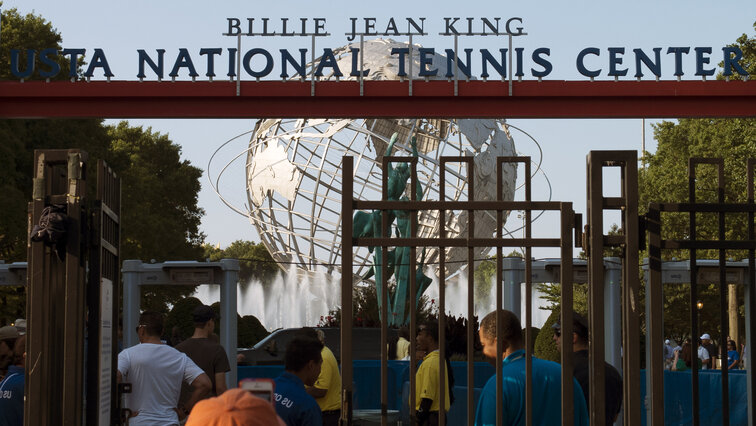 Das National Tennis Center in New York wird in diesen Tagen gebraucht Das National Tennis Center in New York wird in diesen Tagen gebraucht