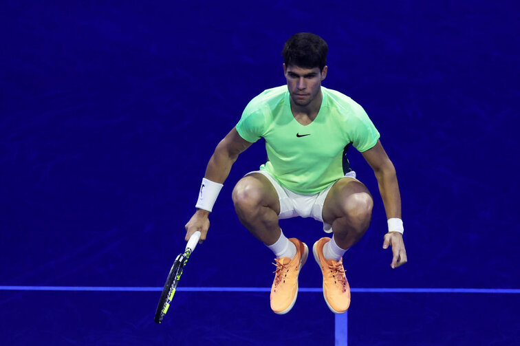 Carlos Alcaraz triumphierte 2023 in Wimbledon Carlos Alcaraz triumphierte 2023 in Wimbledon