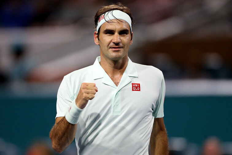 Roger Federer spielte im Finale von Miami gegen John Isner