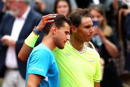 Dominic Thiem und Rafael Nadal Dominic Thiem und Rafael Nadal