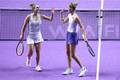 Gabriela Dabrowski (Kanada) und Erin Routliffe (Neuseeland) haben zum ersten Mal den Doppel-Titel bei den WTA Finals geholt