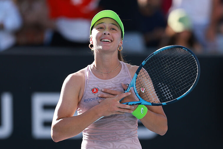 Zeynep Sönmez wusste in ihrer Erstrundenbegegnung bei den Australian Open nicht nur mit ihrem Tennis zu begeistern