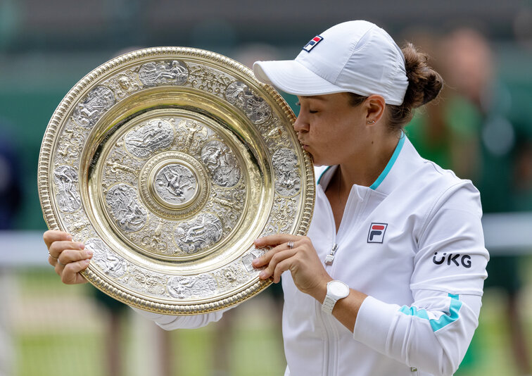 Barty was aware of her historic title win at Wimbledon