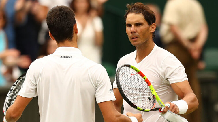 2018 ein Klassiker: Djokovic gegen Nadal im Halbfinale von Wimbledon
