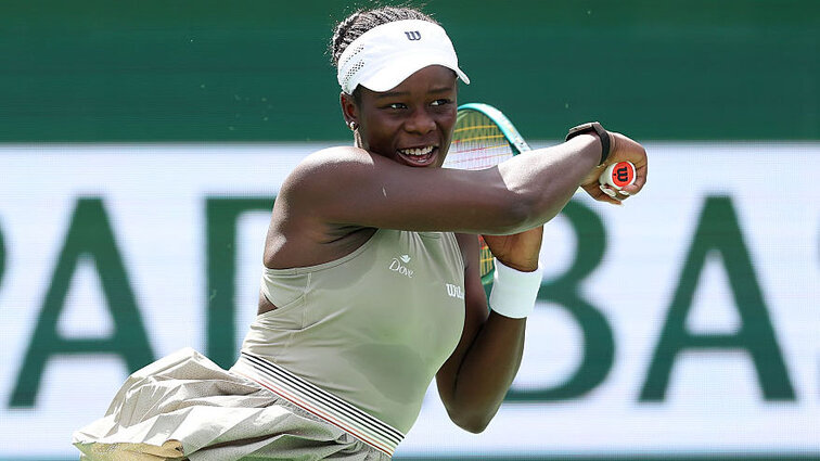 Victoria Mboko am Freitag in Indian Wells