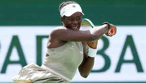 Victoria Mboko am Freitag in Indian Wells