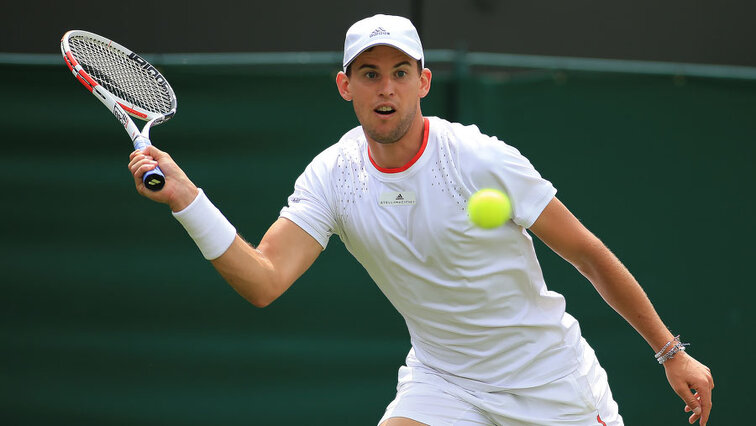 Dominic Thiem last served at Wimbledon in 2019