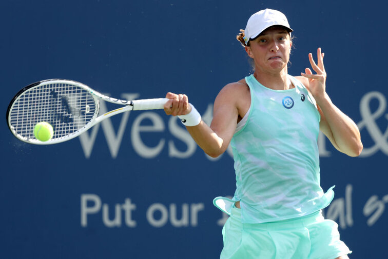 Iga Swiatek prevailed against Sloane Stephens