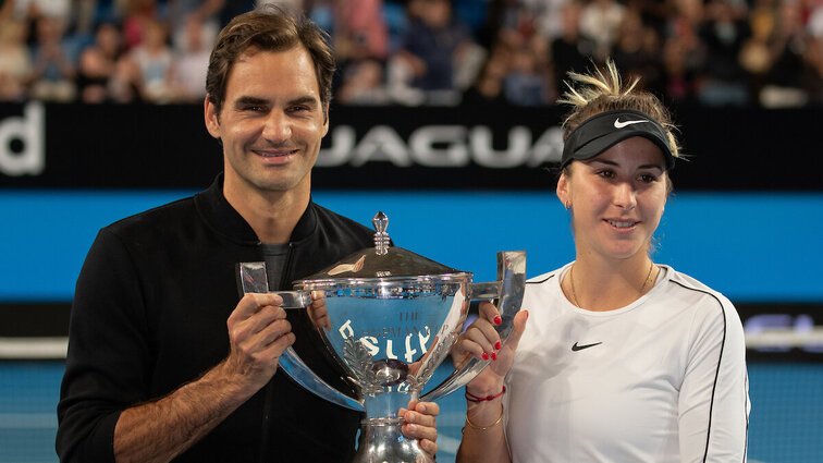Die letzten Hopman-Cup-Champions für alle Zeiten? Roger Federer, Belinda Bencic