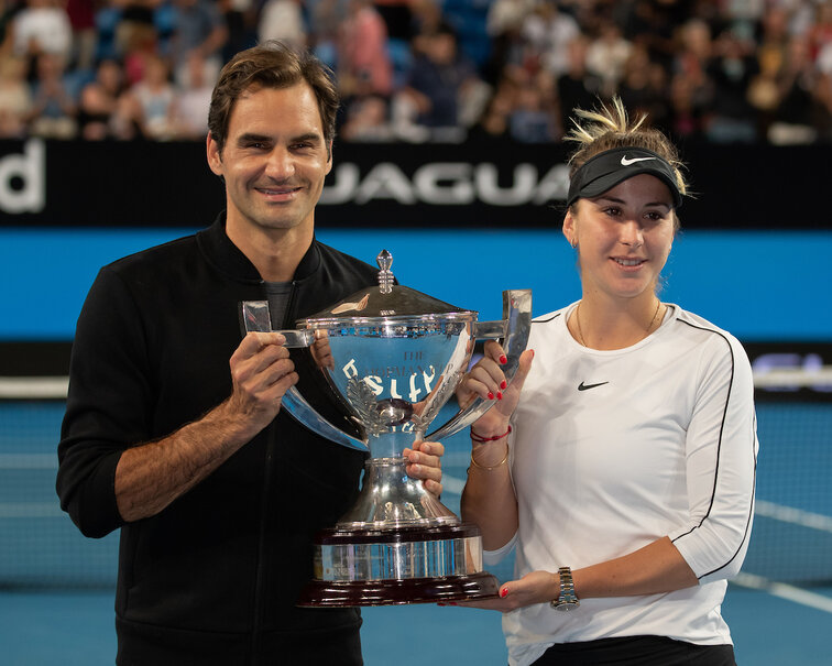 Die letzten Hopman-Cup-Champions für alle Zeiten? Roger Federer, Belinda Bencic Die letzten Hopman-Cup-Champions für alle Zeiten? Roger Federer, Belinda Bencic