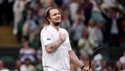 Alexander Bublik sorgt in Wimbledon für gute Unterhaltung.