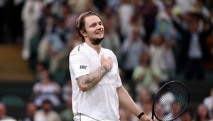 Alexander Bublik sorgt in Wimbledon für gute Unterhaltung.
