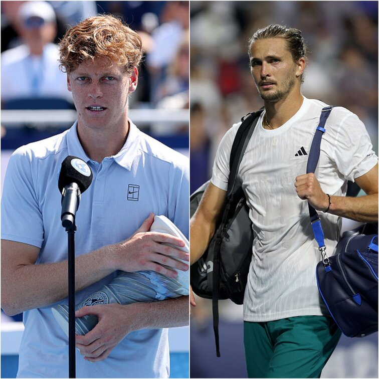 Jannik Sinner und Alexander Zverev hatten in Cincinnati körperliche Probleme Jannik Sinner und Alexander Zverev hatten in Cincinnati körperliche Probleme