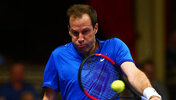 Greg Rusedski trifft die Kugel selbst noch ganz gut