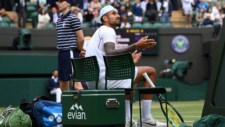 Gut, dass in Wimbledon ein Erwachsener auf Nick Kyrgios aufgepasst hat It's good that an adult took care of Nick Kyrgios at Wimbledon