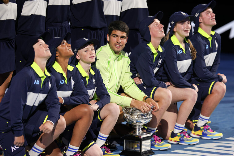Ja, auch die Ballkinder haben Carlos Alcaraz gerne zugesehen Ja, auch die Ballkinder haben Carlos Alcaraz gerne zugesehen