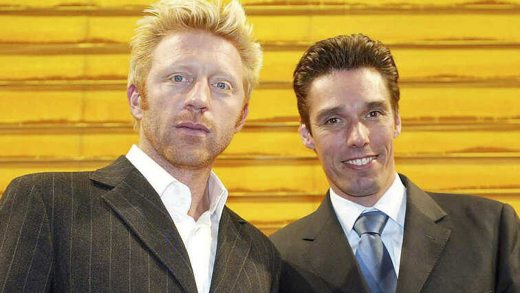 Diese beiden Herren haben noch eine Verabredung - Boris Becker und Michael Stich