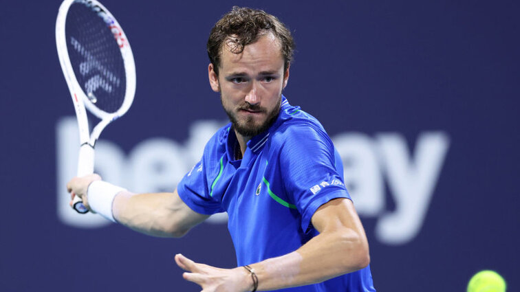 Daniil Medvedev am späten Dienstagabend in Miami