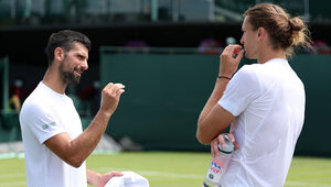 Novak Djokovic und Alexander Zverev philosophieren in Wimbledon